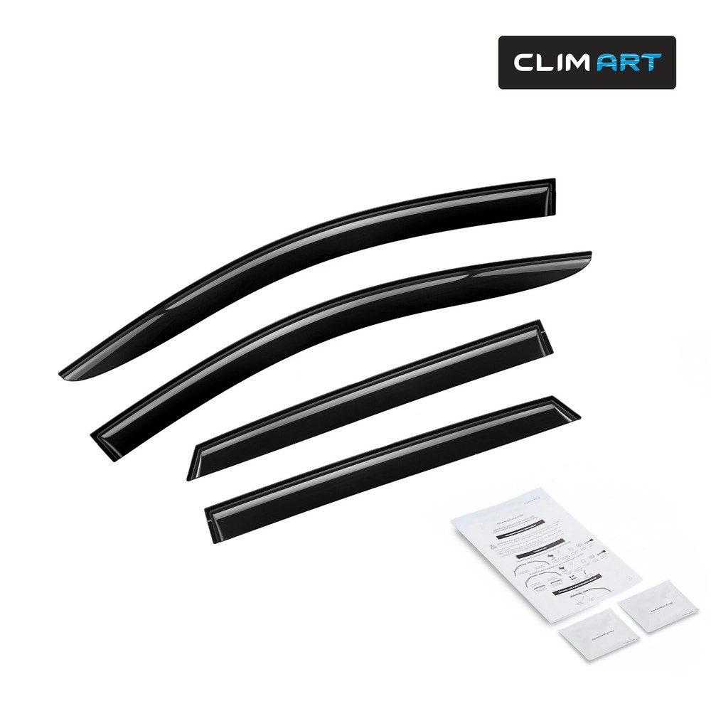Sun Rain Visors Wind Rain Guards for 2015-2024 Ford Edge SHATTERPROOF