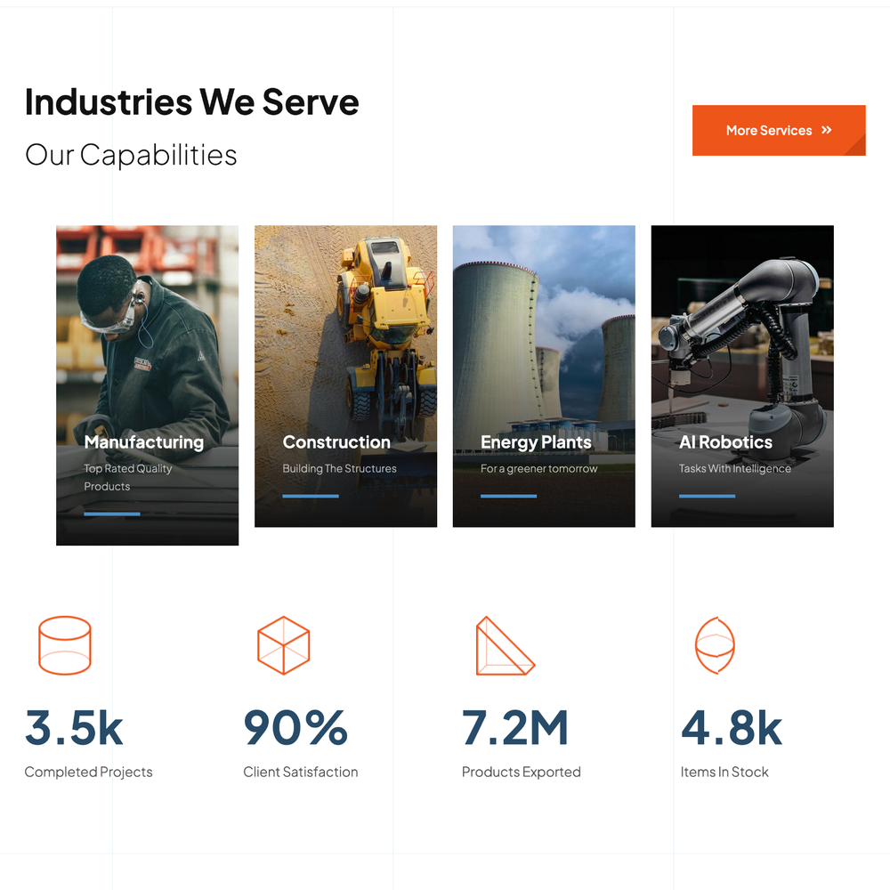 Factory Website Design with Free VPS Web Hosting and Installation
