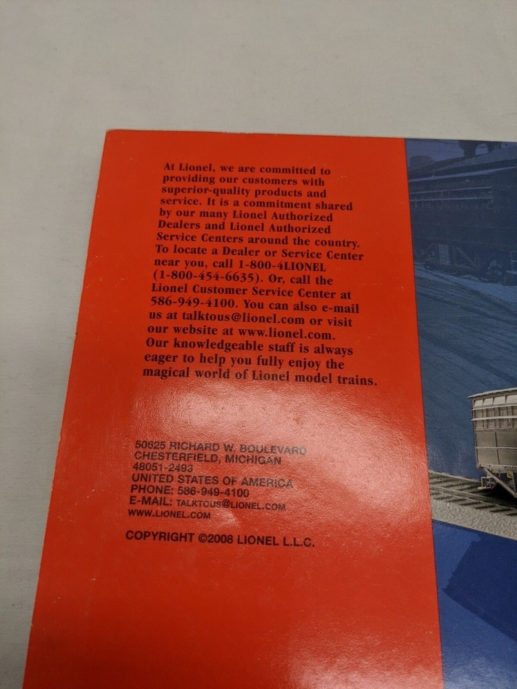 Lionel 2008 Volume 1 Signature Edition Catalog