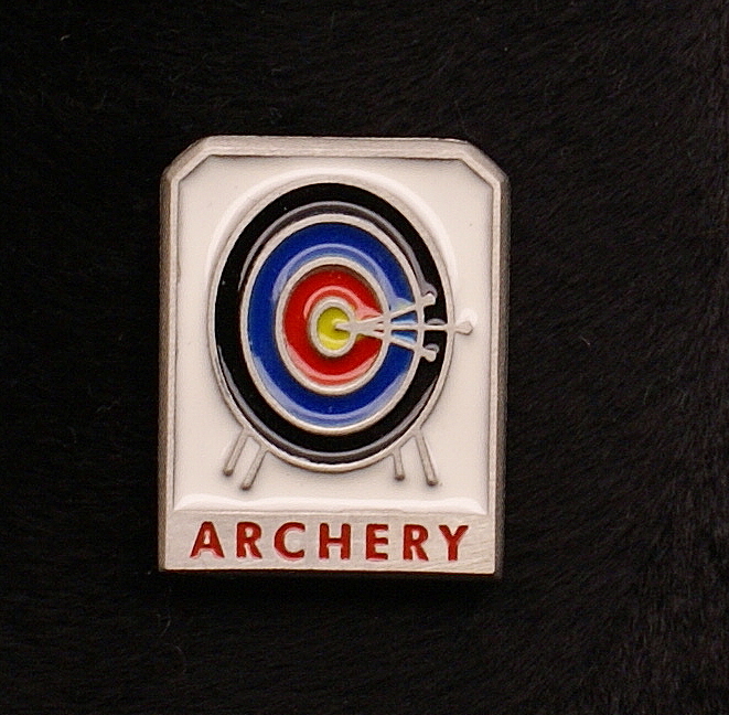 Empire Pewter Multi-Colored Target Archery Pin (A9)