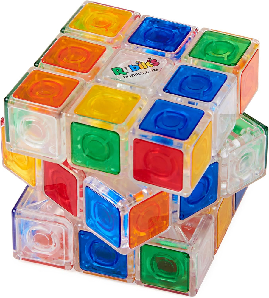 Rubik’S Cube, Crystal Cube, Transparent 3X3 Color-Matching Puzzle Game, Problem-