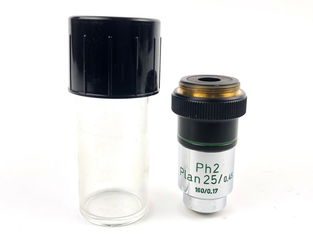 Carl Zeiss Microscope Objective Ph2 Plan 25x ,  0.45   Tested & REFURBISHED