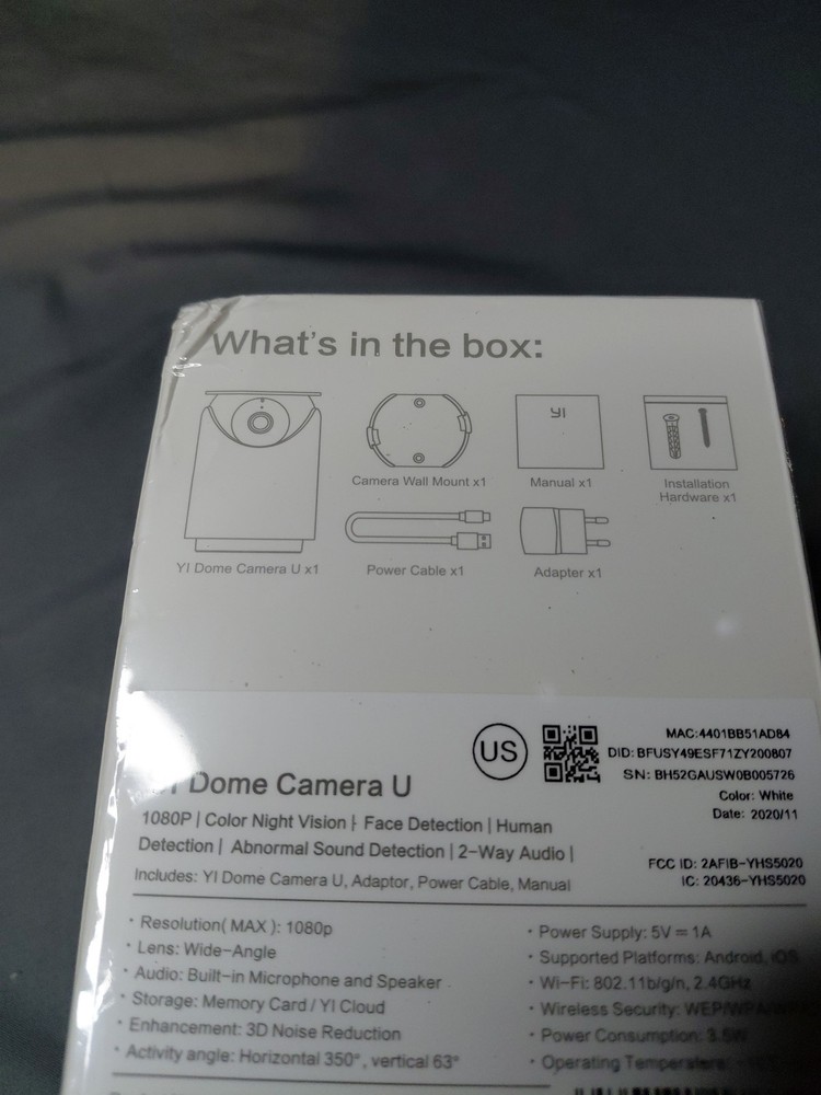 YI Dome U Camera,wireless, Wifi,many Features.