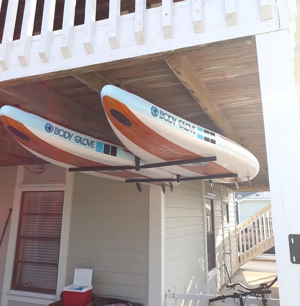 StoreYourBoard Paddleboard Ceiling Storage Rack, Adjustable Garage Mount Hanger
