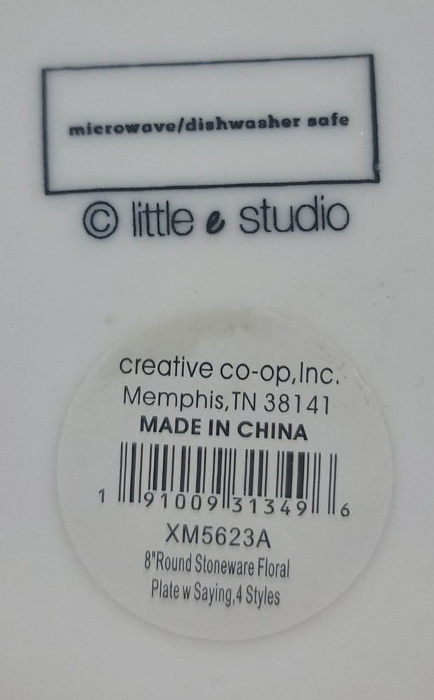 Little Studio Stoneware Plate ~ Noel ~ 8" Round