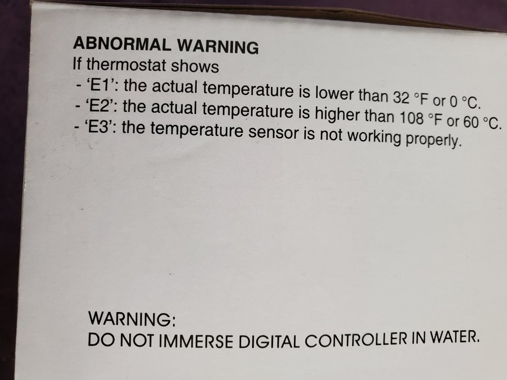 Heat Mat Thermostat