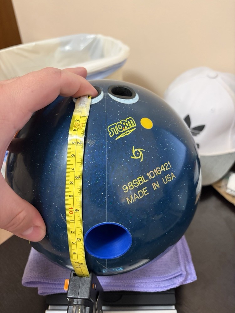 Storm Blue Hot Flame Vintage Bowling Ball