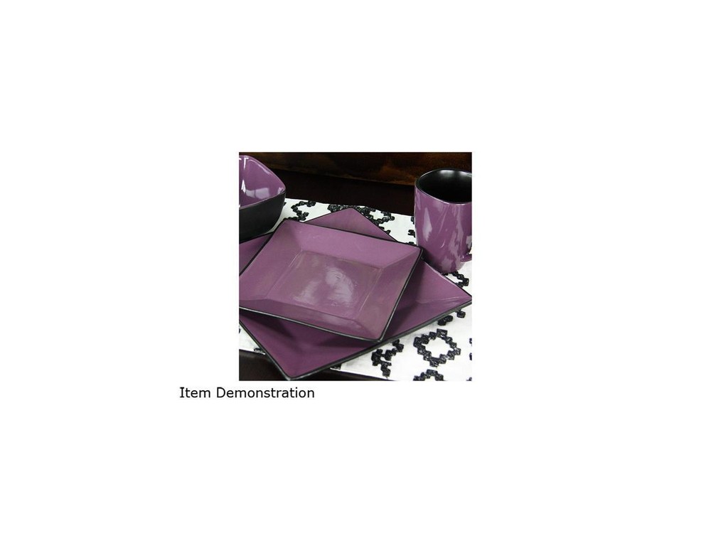 Elama Mulberry Loft 16 Piece Dinnerware Set