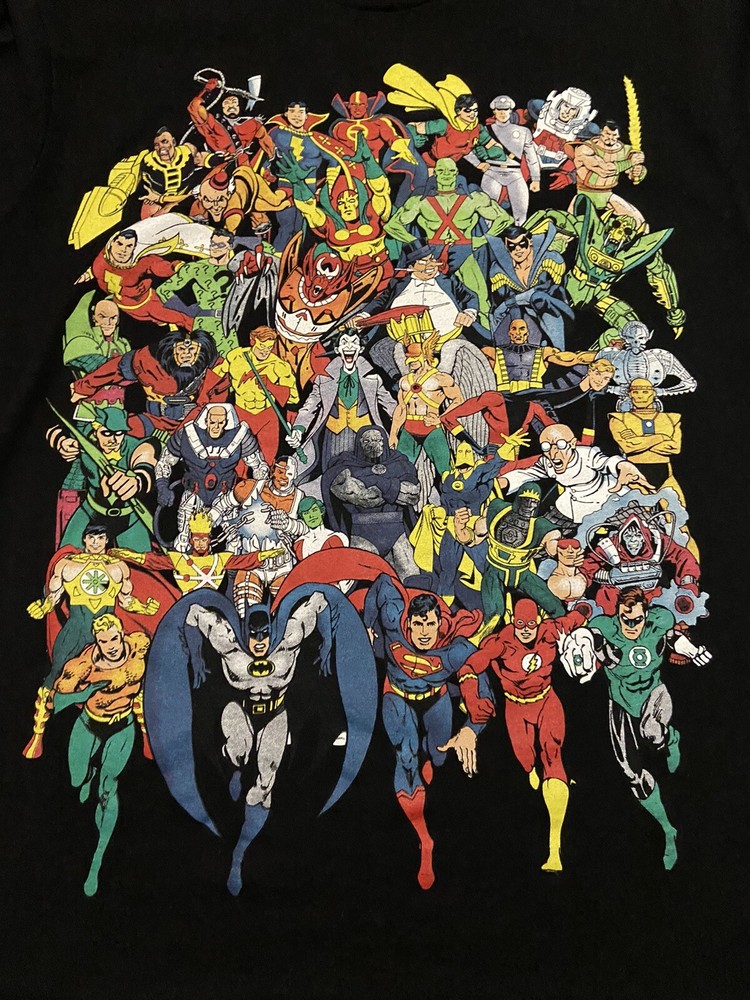 DC Comics™ COMIC CLOTHING Super Powers (Galactic Guardians) L Rare SHIRT