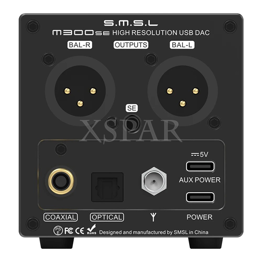 SMSL M300SE USB DAC Bluetooth DAC Balanced Headphone Amplifier w/Remote Control
