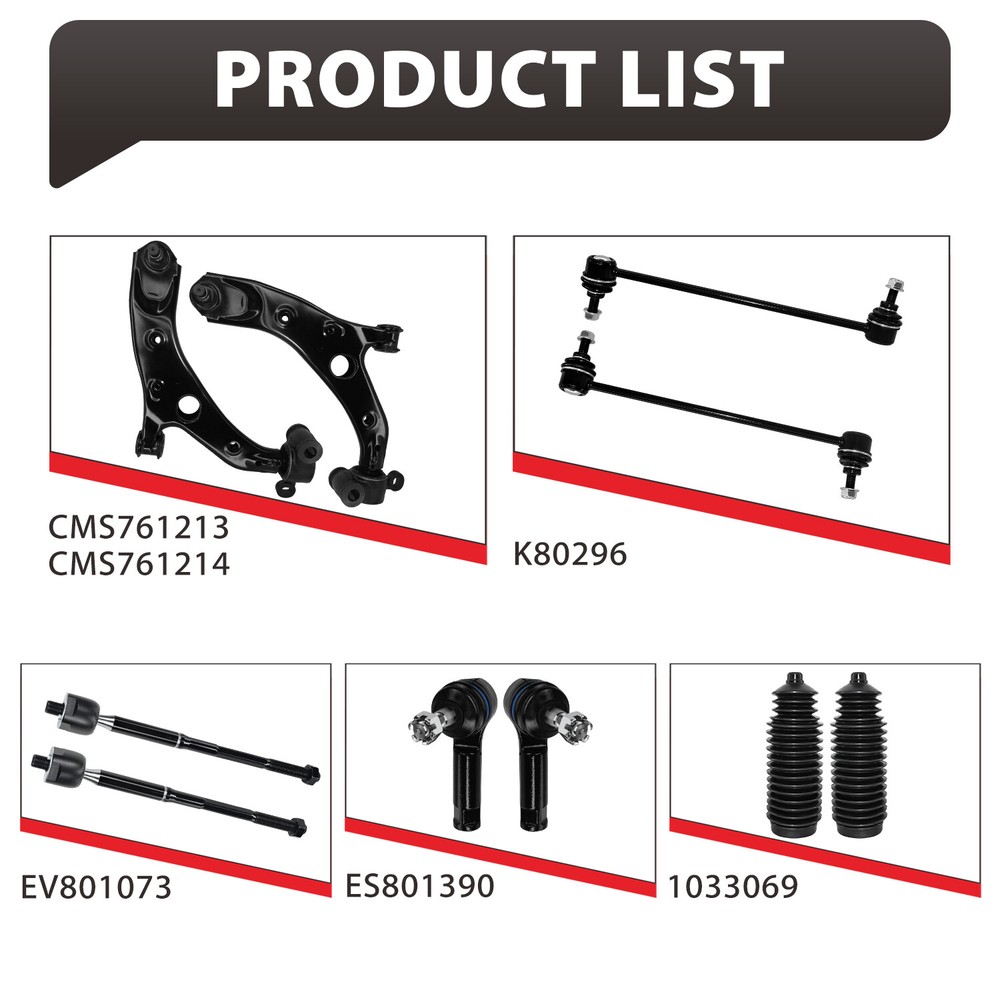 Front Suspension Control Arm And Ball Joint Assembly Link Kit For Mazda CX-5
