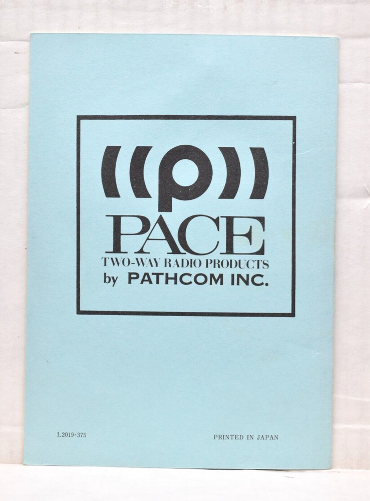 Pathcom Mobile Transceiver CB 143 Owner's Manual / Operating Instructions