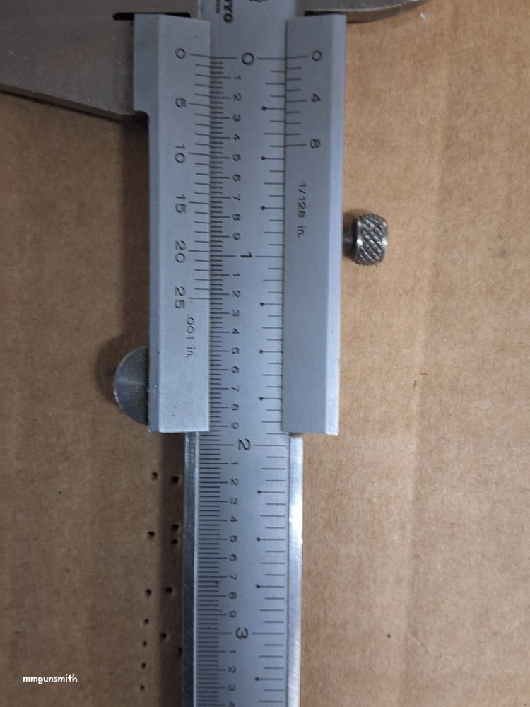 Mitutoyo .001" vernier caliper. SS