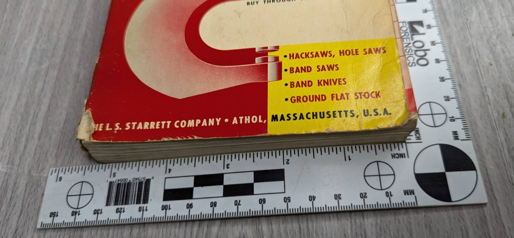 Starrett Tools Fourth Edition Catalog No. 27 (1965 paperback)