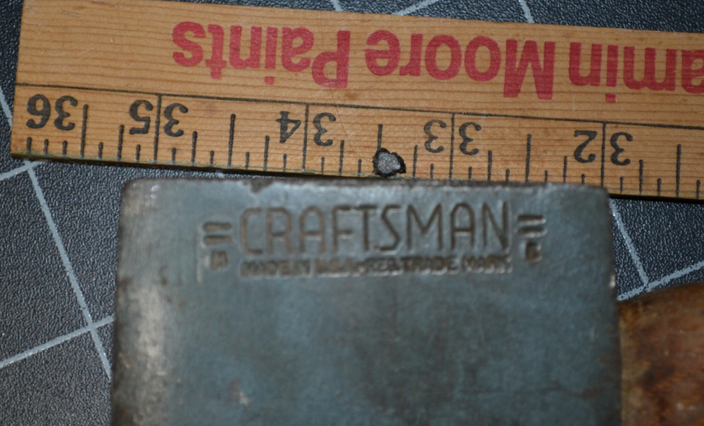 CRAFTSMAN - SINGLE BIT AXE WTH ORIGINAL HANDLE - VERY GOOD CONDITION
