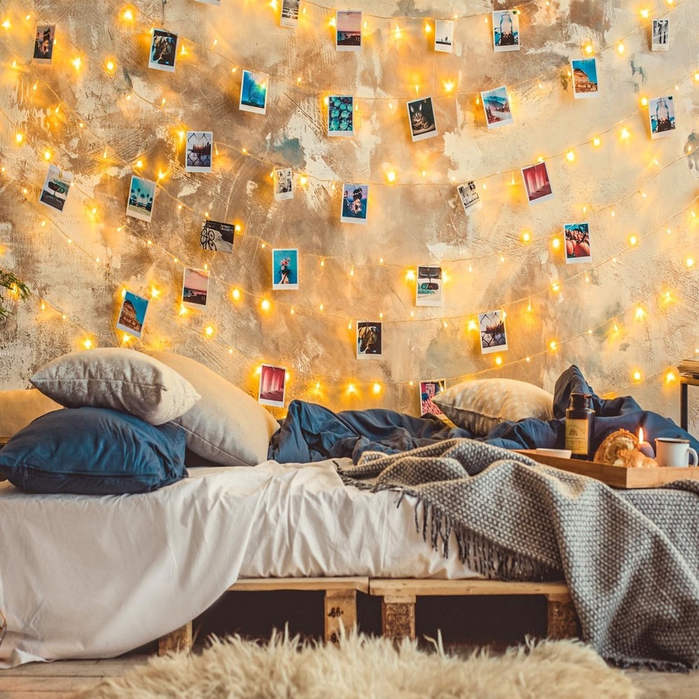 210 LEDs Warm White String Lights 70FT Waterproof Connectable