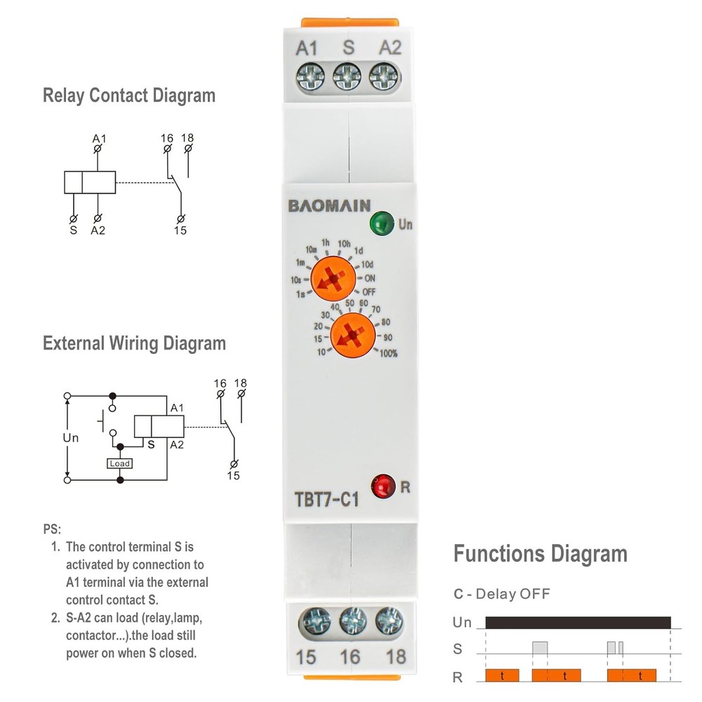 Multi Function Time Relay Delay