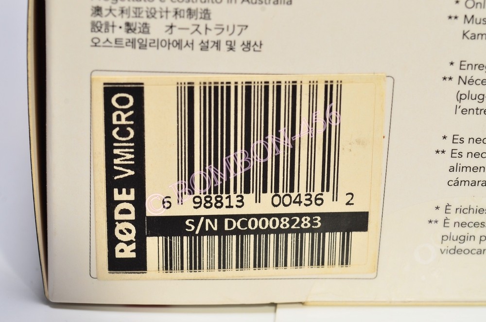 RODE VIDEOMICRO COMPACT ON-CAMERA MICROPHONE NEVER USED/OPEN BOX - TESTED