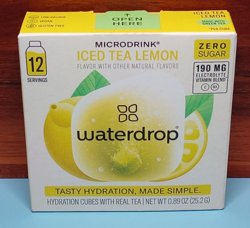WATERDROP ICED TEA LEMON MICRODRINK ~  Best By 8/25