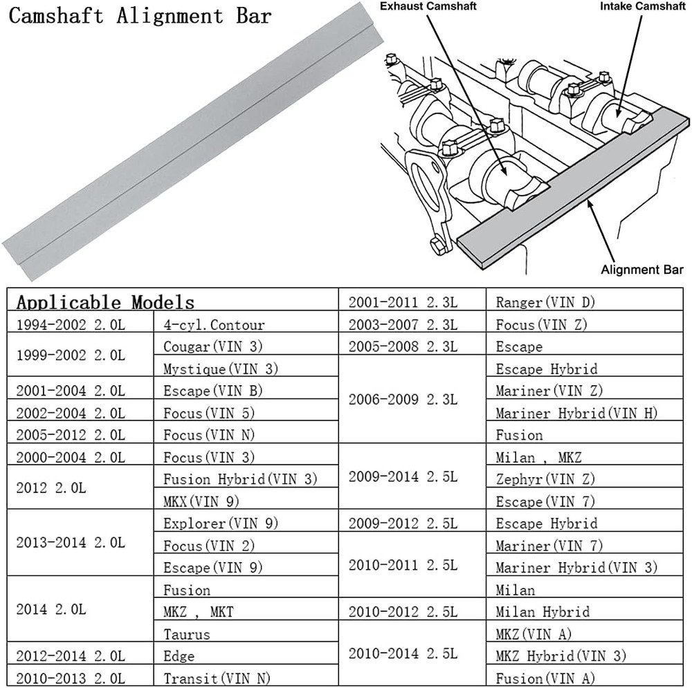 Camshaft Alignment Timing Tool Kit for Ford Mercury Mazda Engine Some Models
