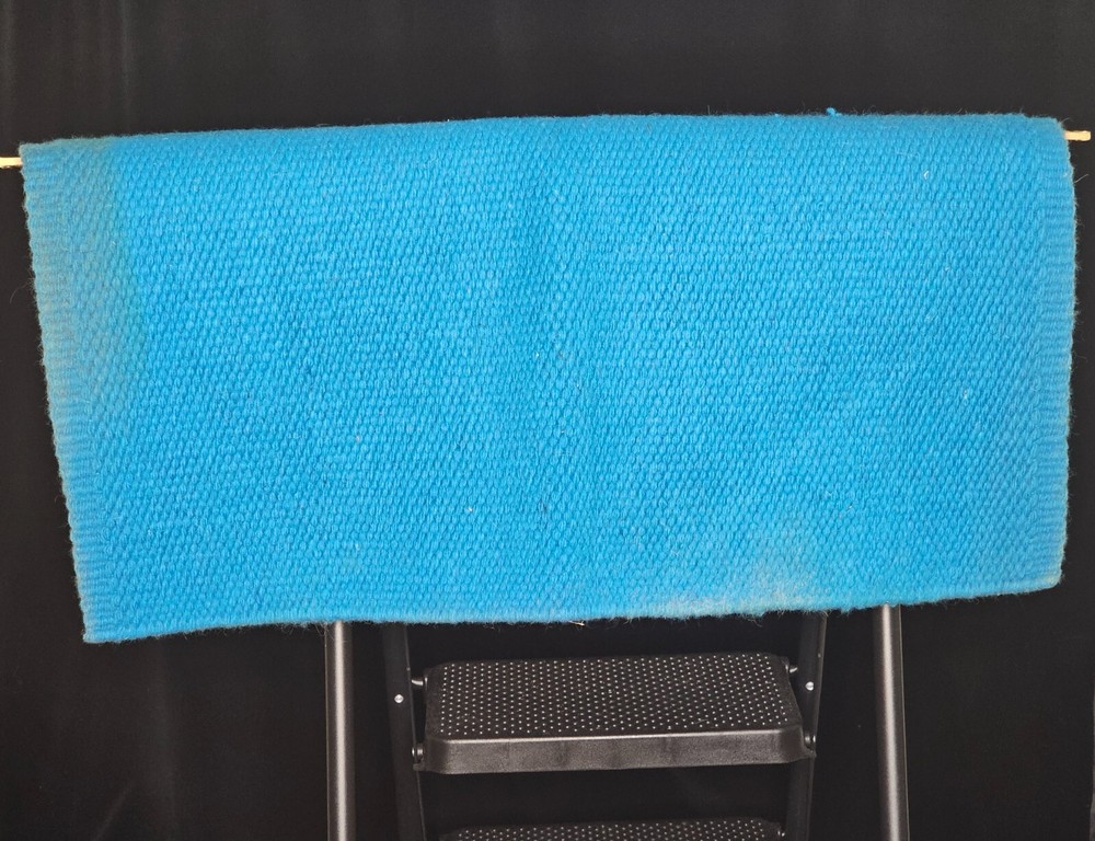 Solid Turquoise Saddle Blanket Pad Show