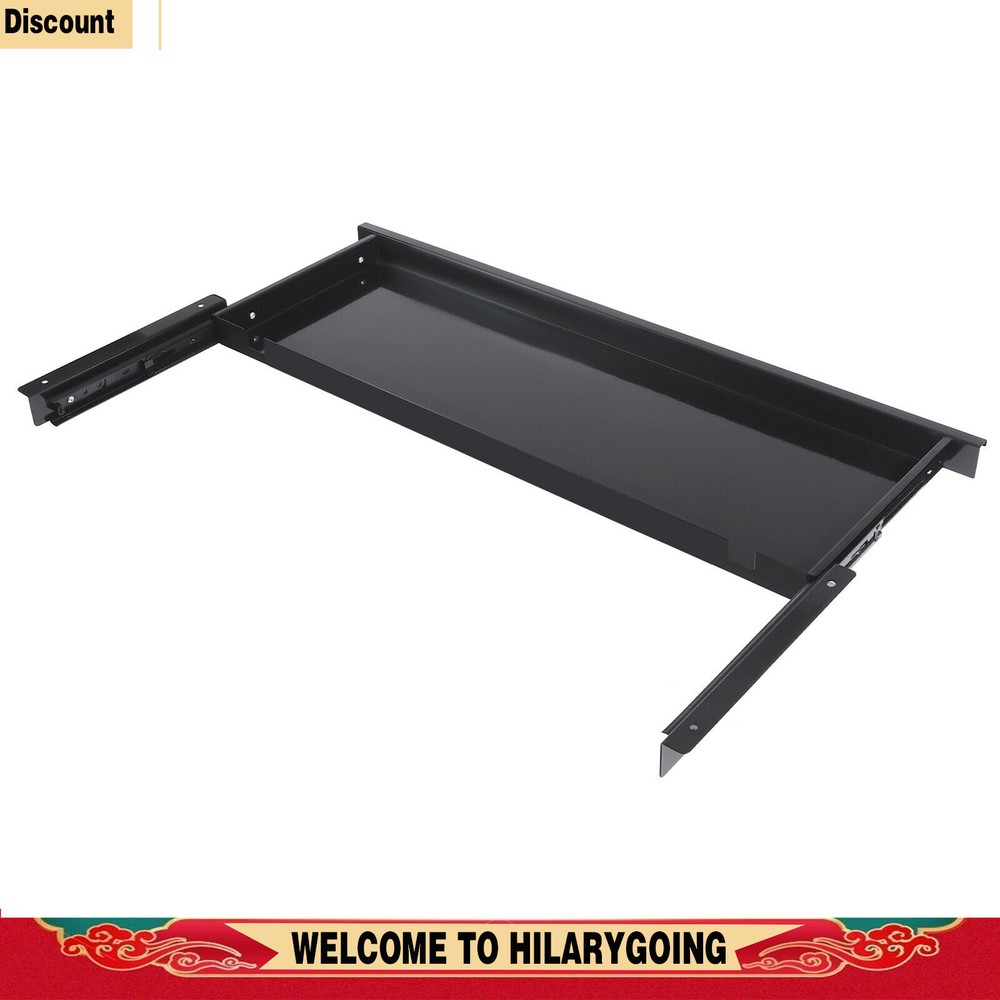Slide Out Under Desk Keyboard Tray Pull Out Keyboard Drawer Shelf Space Saver