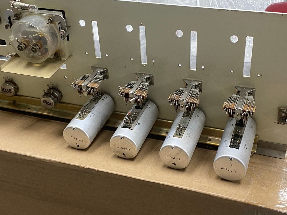 Stereo Ampro Console Front Panel with Switches - Knobs - VU's - Attenuators