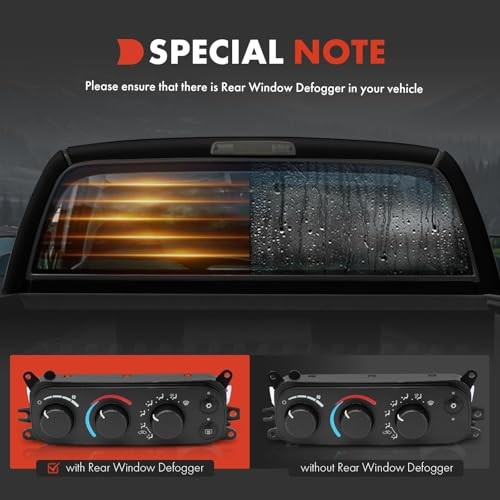 Heater Climate Control Panel Module Compatible with Dodge Ram 1500 2500 3500