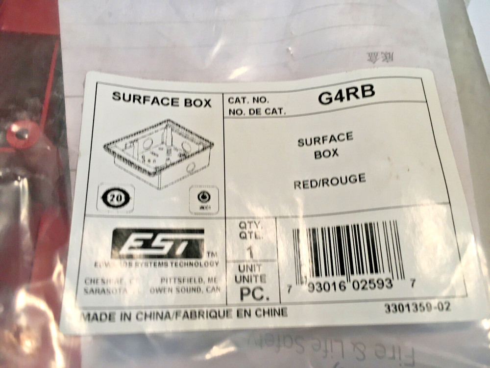 EST G4RB Surface Box Red