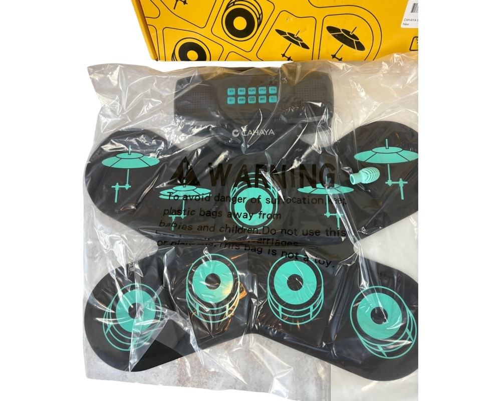 CAHAYA PORTABLE ELECTRONIC DRUM KIT OPENBOX
