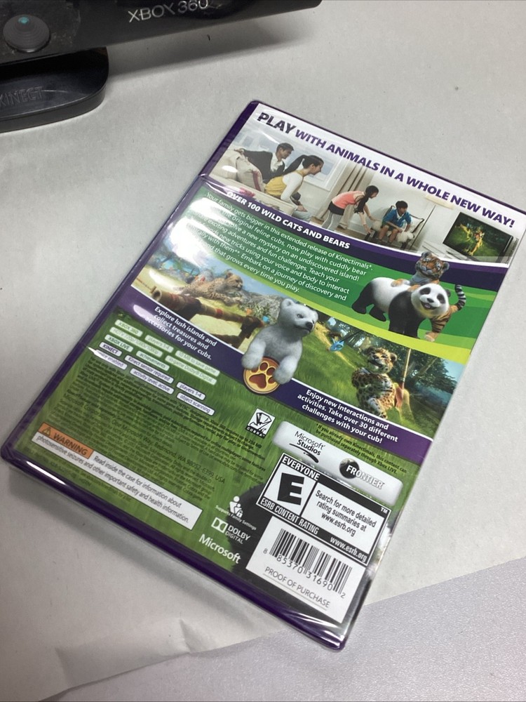 Microsoft Kinect Sensor for Xbox 360 Console W/ Games*READ