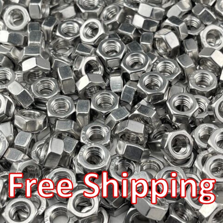 1/4-20 Stainless Steel Hex Nuts 1000 pc
