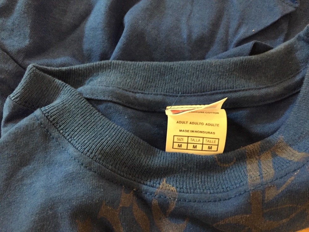 WOUNDED WARRIOR PROJECT TSHIRT,NOS,MEDIUM,ROYAL BLUE,100% cotton ,