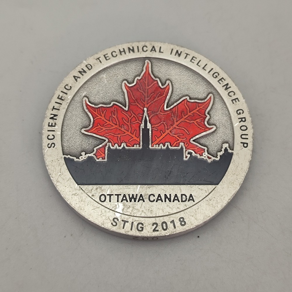 Ottawa Canada Scientific and Technical Inteelligence Group Challenge Coin