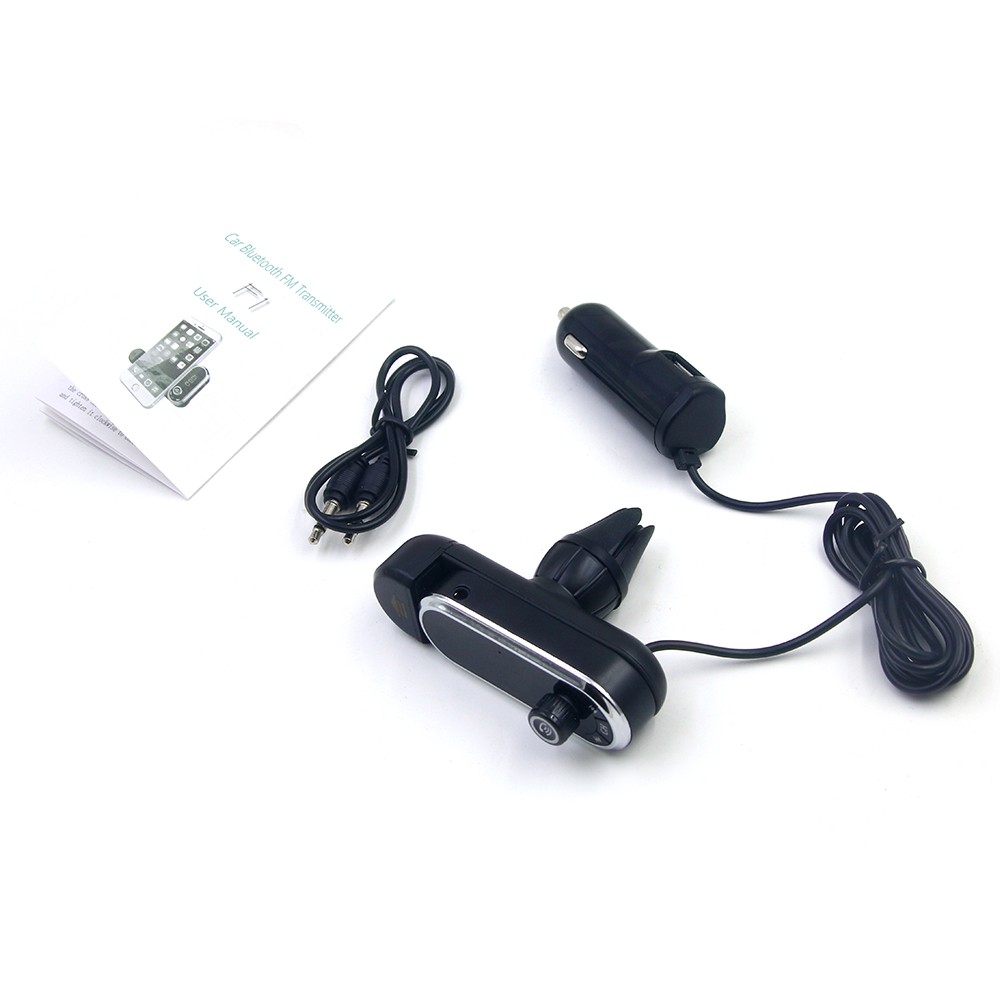 2 in 1 FM Transmitter Universal Phone Holder Host Car Bluetooth hands-free Kit