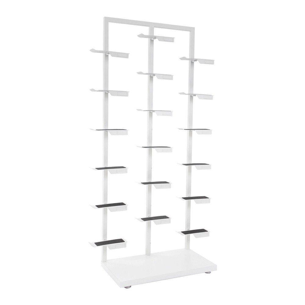 Three-post Single-sided Shoe Rack Stackable Commercial Shoe Rack Display Cabinet