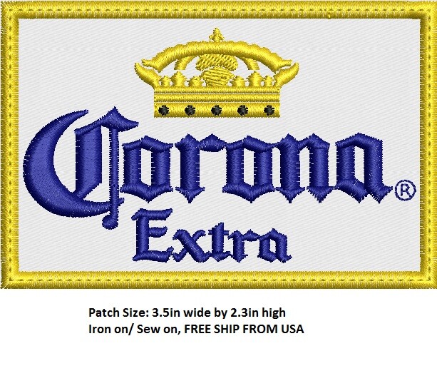 CORONA EXTRA EMBROIDERED PATCH, FAST SHIP FROM USA