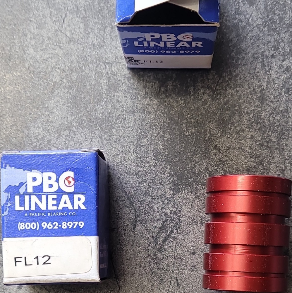 PBC Linear FL12 Linear Bearing Bushing FL12 Model MPN Linear Motion Component