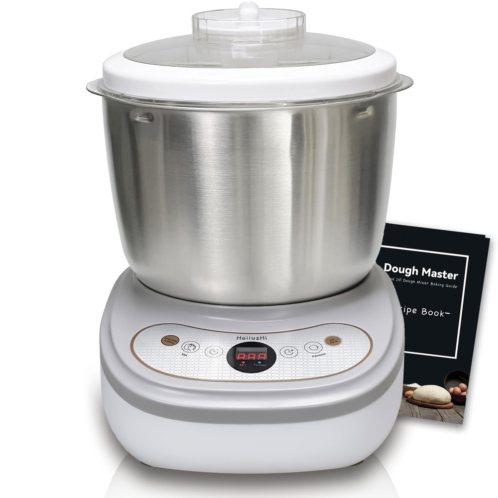 Dough Maker with Ferment Function 7.4Qt Large Capacity Large, Gray