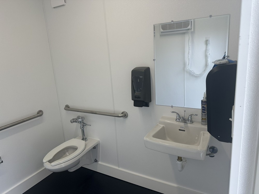 Restroom shipping container Conex Portable bathroom