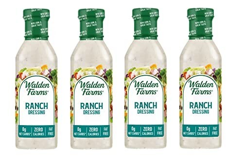 Ranch Zero Calorie Dressing 4 Bottles NT.WT 12 Fl.Oz. (355mL) each.