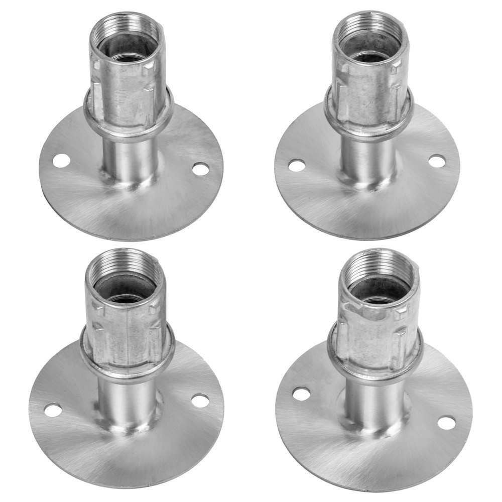 FT-SP3 4 pcs Stainless Steel Adjustable Flanged Feet for 1-5/8" O.D Tubing, 3...