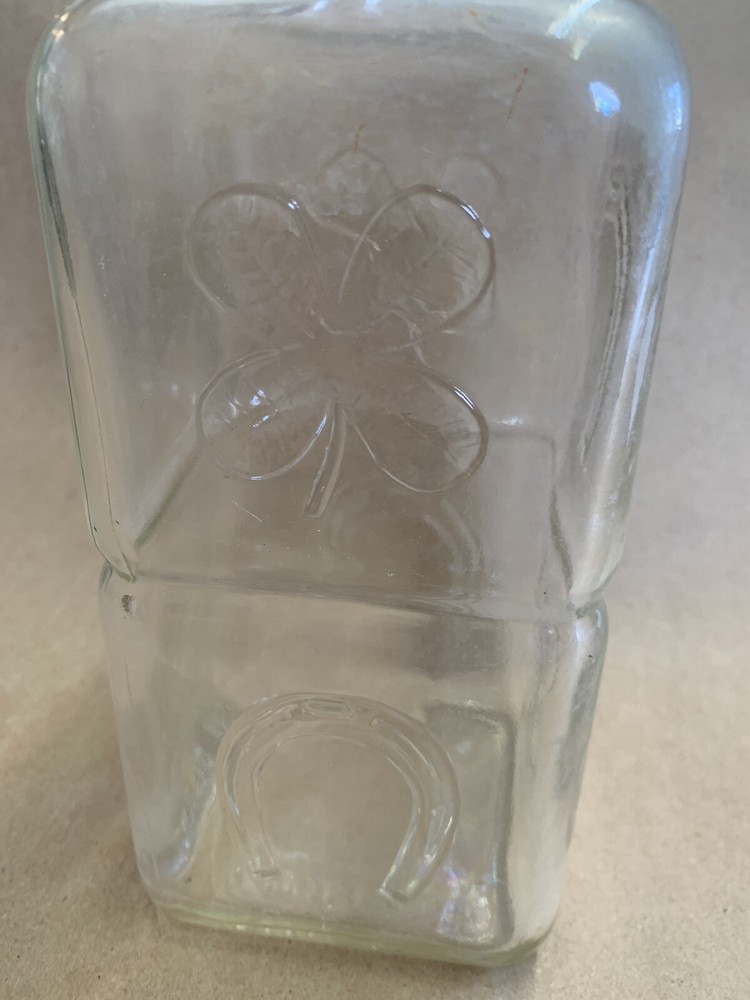 Vintage Horseshoe/Clover Bottle