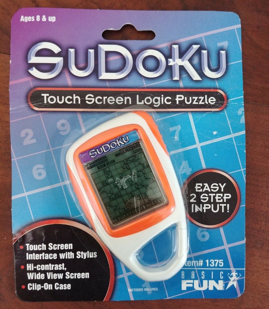 SudokuHand Held Logic Puzzle Electronic Video Game Touch Screen BASIC FUN #1375