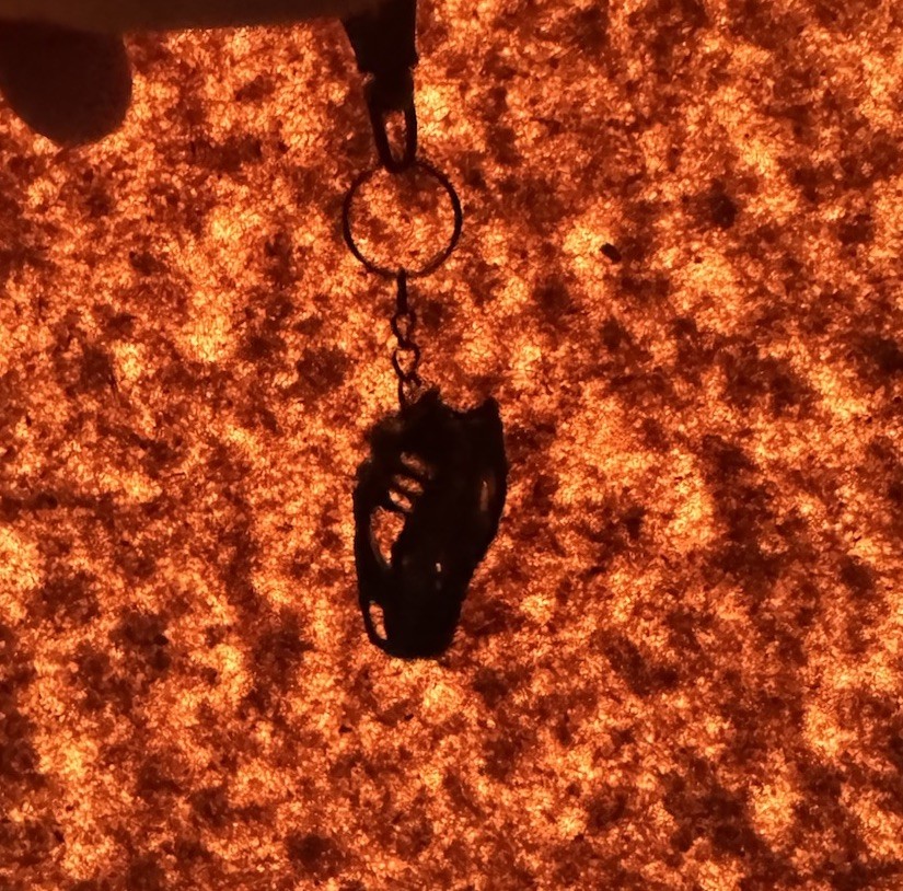 Allosaurus | Keychain Skull Replica (Black)