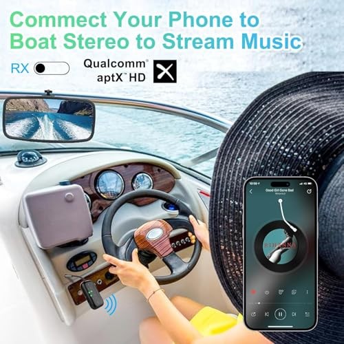 2026 Pro Bluetooth 5.4 Transmitter Receiver with Qualcomm Chipset,2-in-1 Black