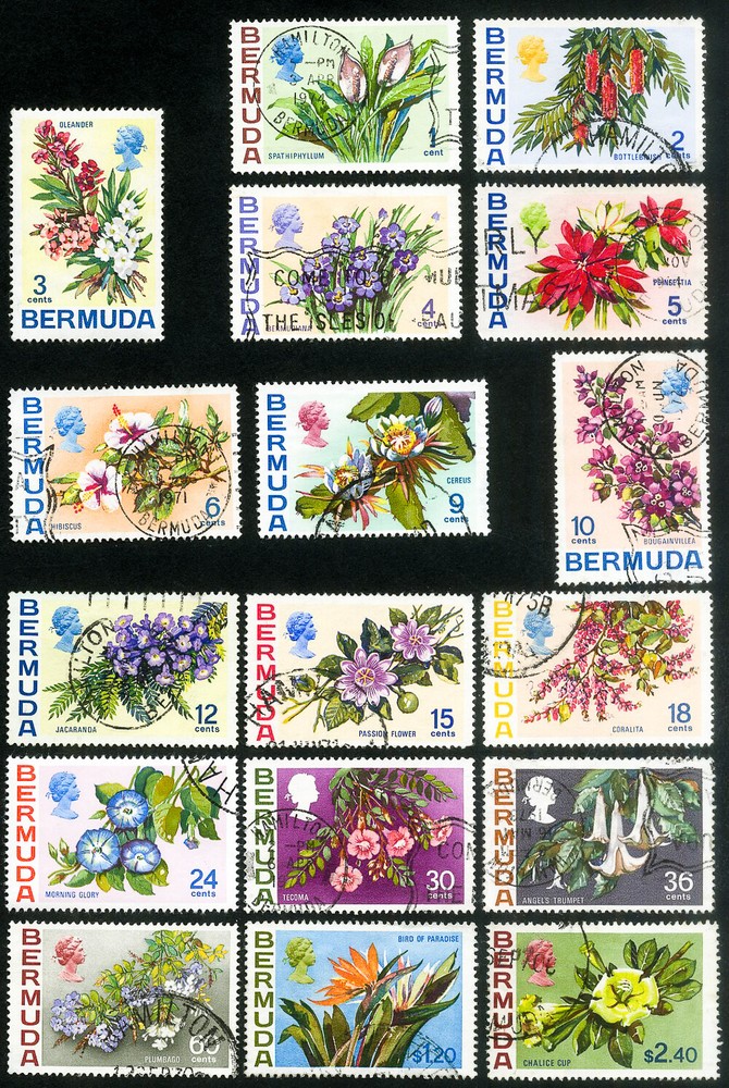 Bermuda Stamps # 255-71 Used VF Scott Value $47.00