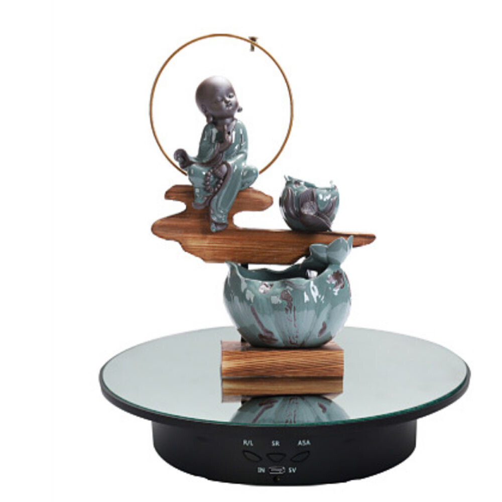 Remote Control Motorized Turntable Shooting Jewelry Rotating Product Visualizer