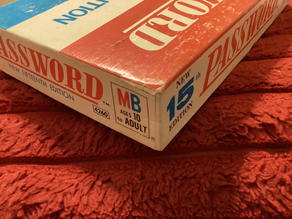 PASSWORD NEW FIFTEENTH (15th) EDITION 1970 MILTON BRADLEY,COMPLETE/ FREE POSTAGE