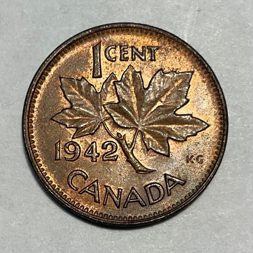 1942 UNCIRCULATED CANADA  - SMALL  CENT - 1 cent -
